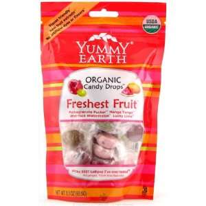 Yummy Earth Organic Candy Drops Freshest Fruit 3.30 oz. bags 