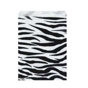  200pcs Zebra Print Paper Jewelry Gift Bags 5w x 7h 