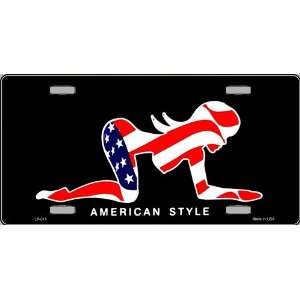  American Style Sexy Flag Pose License Plate Everything 