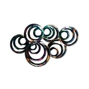 Spiral Circle Abstract Wall Art Metal Colorful Unique 
