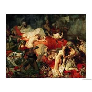  The Death of Sardanapalus, 1827 Giclee Poster Print by 