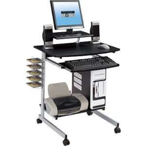  Compact Computer Desk Cart(Graphite Color) Office 