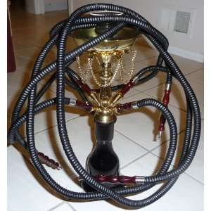   Beamer Hookah Molasses, Beamer Card, 4 Extra Long hoses, tongs & all