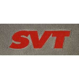   Luxury Cruiser Mat Color Flint Grey Mat Logo SVT   Embroidery   Red