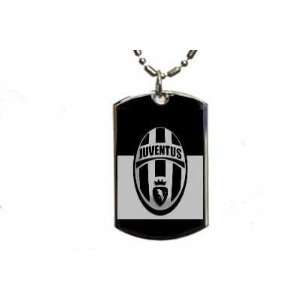  Juventus Soccer Ball Dogtag Pendant Necklace w/Chain and 