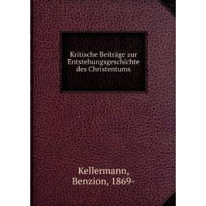   des Christentums Benzion, 1869  Kellermann Books