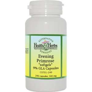 Alternative Health & Herbs Remedies Evening Primrose softgels 9% Gla 