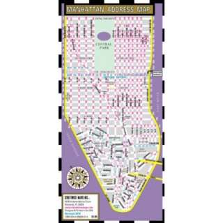 Streetwise Manhattan Address Map   Laminated Address Locator Map for 