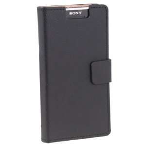  Black Book Type Folio Leather Case For SONY XPERIA S LT26i 