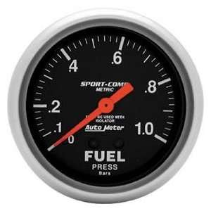  Fuel Pressure Gauge   Autometer 3413M Fuel Pressure Gauge 