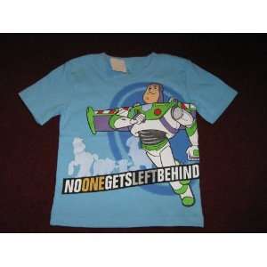 TOY STORY 3 SHIRT~BUZZ LIGHTYEAR~NO ONE GETS LEFT BEHIND~SIZE 2T~BRAND 