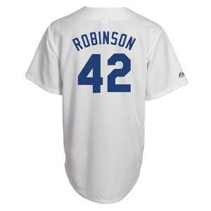  Jackie Robinson Dodgers Majestic White Cooperstown 