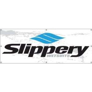    Slippery Banner   White   3ft. x 8ft. 9901 0602 Automotive