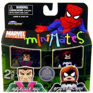   Exclusive Mini Figure 2Pack Molecule Man SpiderWoman Toys & Games
