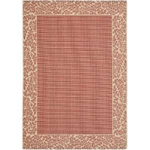  Safavieh Courtyard Collection CY0727 3707 Red and Natural 