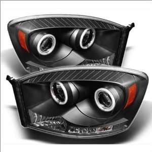    Spyder Projector Headlights 06 08 Dodge Ram 1500 Automotive