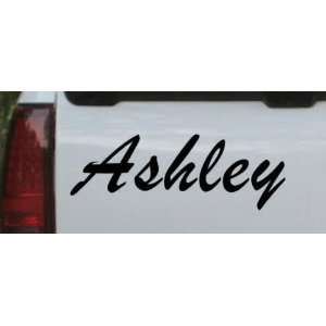  Black 6in X 2.0in    Ashley Car Window Wall Laptop Decal 