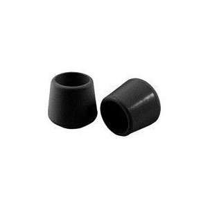   4440595N 4 Count 7/8 Soft Touch Rubber Hi Tip Chair Tips, Black