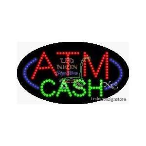  ATM Cash LED Business Sign 15 Tall x 27 Wide x 1 Deep 