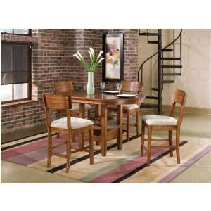   Oak Leaf 5PC SET(TBL+4Stools)   Coaster 101008 009 Furniture & Decor
