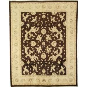  811 x 115 Brown Hand Knotted Wool Ziegler Rug