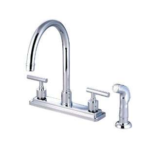  Kingston Brass KS8791CML Manhattan Twin Lever Handles 8 