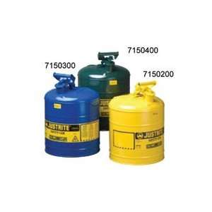 Justrite 5 Gallon Yellow Type 1 Safety Can