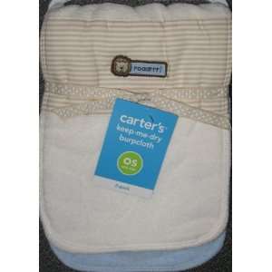  Carters Keep me dry Burp Cloth 2 pack, Lion Dog Baby