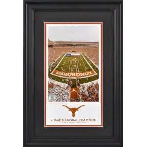  Texas Longhorns 4 Time National Champions 10x18 Framed 