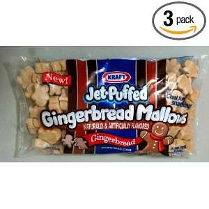 Kraft Jet Puffed Gingerbread Mallows Mini Miniature Marshmallows 10 oz 