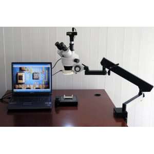 5X 90X Articulating Arm Microscope + 10MP USB2 Camera  