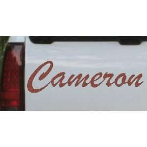  Cameron Car Window Wall Laptop Decal Sticker    Brown 34in 