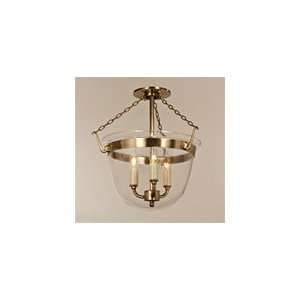   Semi Flush Bell Jar Chandelier by JV Imports   1153