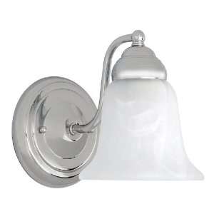 Capital Lighting 1361CH 117 1 Light Bath Vanity Light in Chrome with 