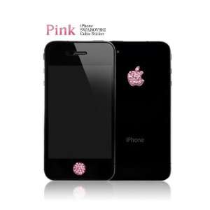  Iphone Swarovski Cubic Sticker pink 