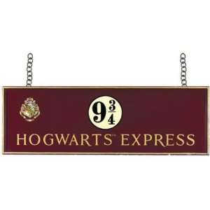   Potter Hogwarts Express Platform 9 3/4 Wooden Sign Toys & Games