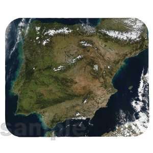  Spain & Portugal Satellite Map Mouse Pad 