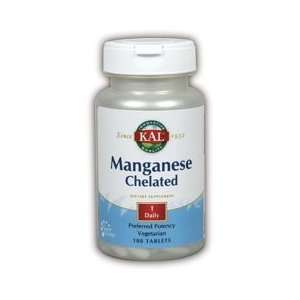  KAL   Chelated Manganese, 12 mg, 100 tablets Health 