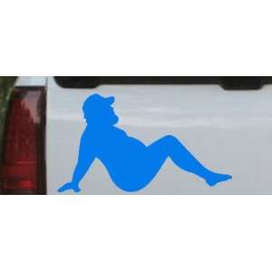   Man Funny Car Window Wall Laptop Decal Sticker    Blue 22in X 12.9in