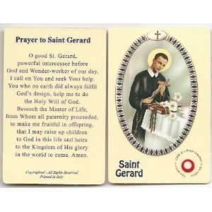 Saint Gerard Holy Card With Relic 