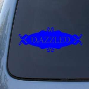 DAZZLED   Twilight   Vinyl Car Decal Sticker #1573  Vinyl Color Blue