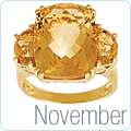  10k Yellow Gold November Birthstone Citrine Journey 