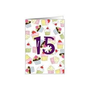  15th Birthday Party Invitation, Cupcakes Galore Card Toys 