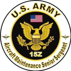 United States Army MOS 15Z Aircraft Maintenance Senior Sergeant Decal 