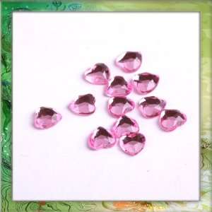  LOYIQN 200X Pink 3D UV Gel Acrylic Heart Nail Art Design 