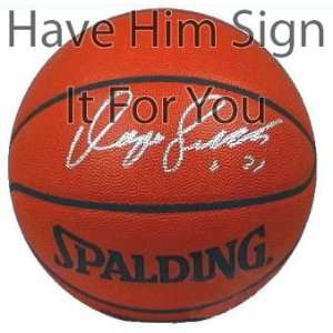 Dominique Wilkins Personalized Autographed Indoor/Outdoor Basketball 