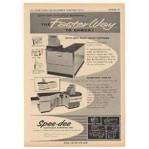   Spee dee Retail Store Checkout System Trade Print Ad