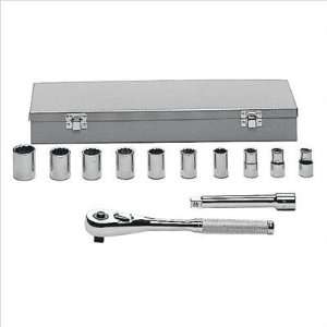  12 Piece 1/2 Dr. Socket Sets Inc. 6 in. Extension, Quick 