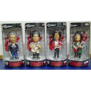  Rolling Stones COMPLETE Set of 4 Bobbleheads (Licks Tour 