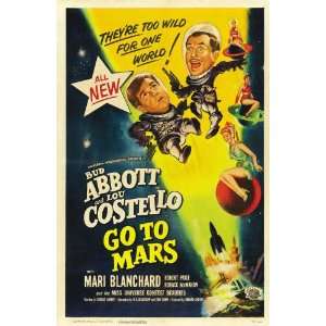   Abbott and Costello Go to Mars 1953 27x40 MOVIE POSTER